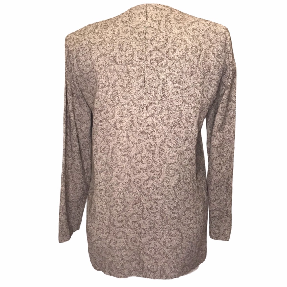 Paisley Sage Blazer Vest Vintage Top - Picture 4 of 10